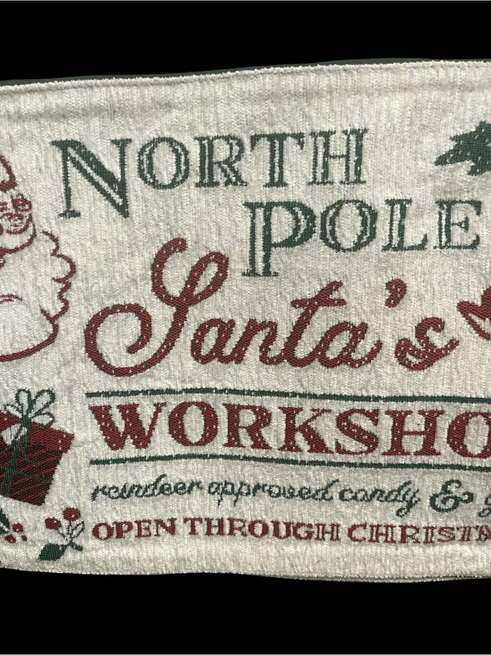 NEW Windham Weavers North Pole Santa’s Workshop Tapestry Placemats - Set of 4
